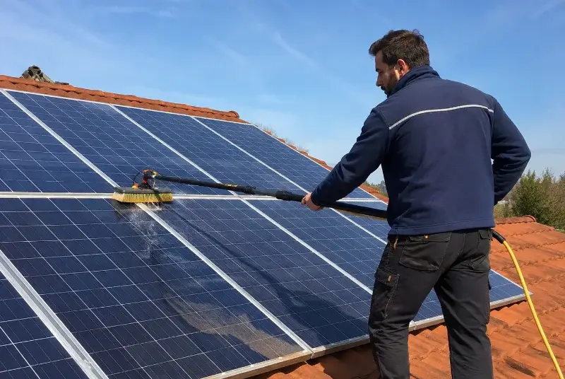 Nettoyage et entretien de panneaux solaires à Maing